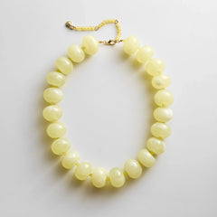 Joan Semi-Precious Necklace - Ivory Quartz