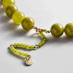 Mini Jane Beaded Necklace - Olive