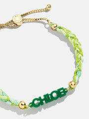 Acrylic Kids' Custom Nameplate Bracelet - Translucent Green