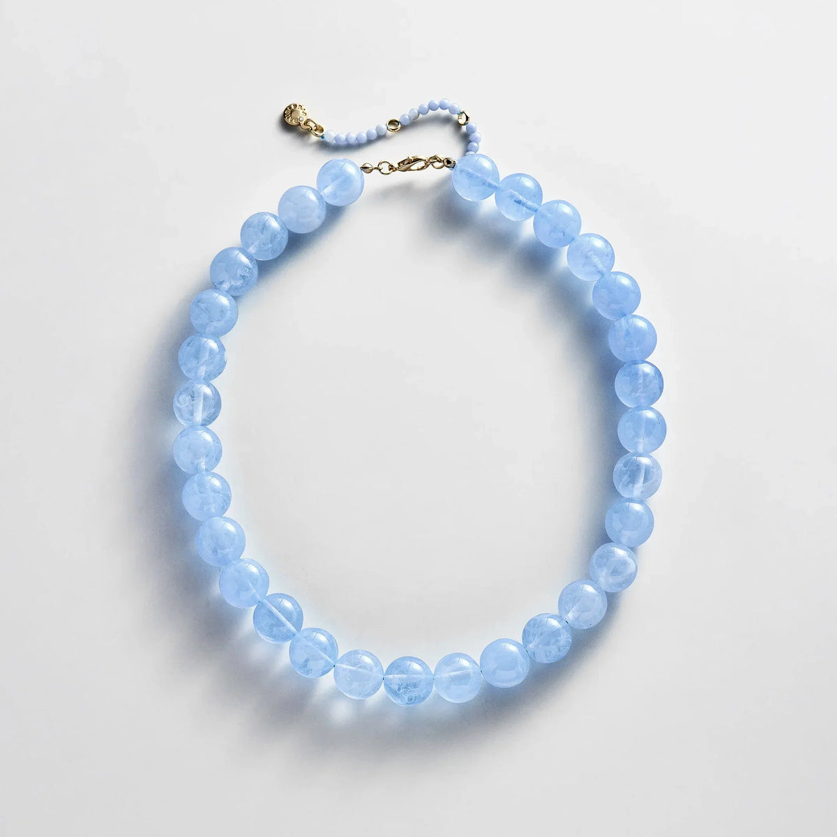 Mini Jane Beaded Necklace - Soft Blue