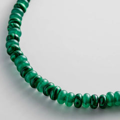 Joyce Semi-Precious Beaded Necklace - Malachite