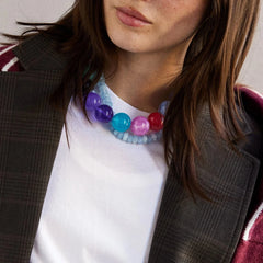 Jane Beaded Necklace - Muted Multi Bead