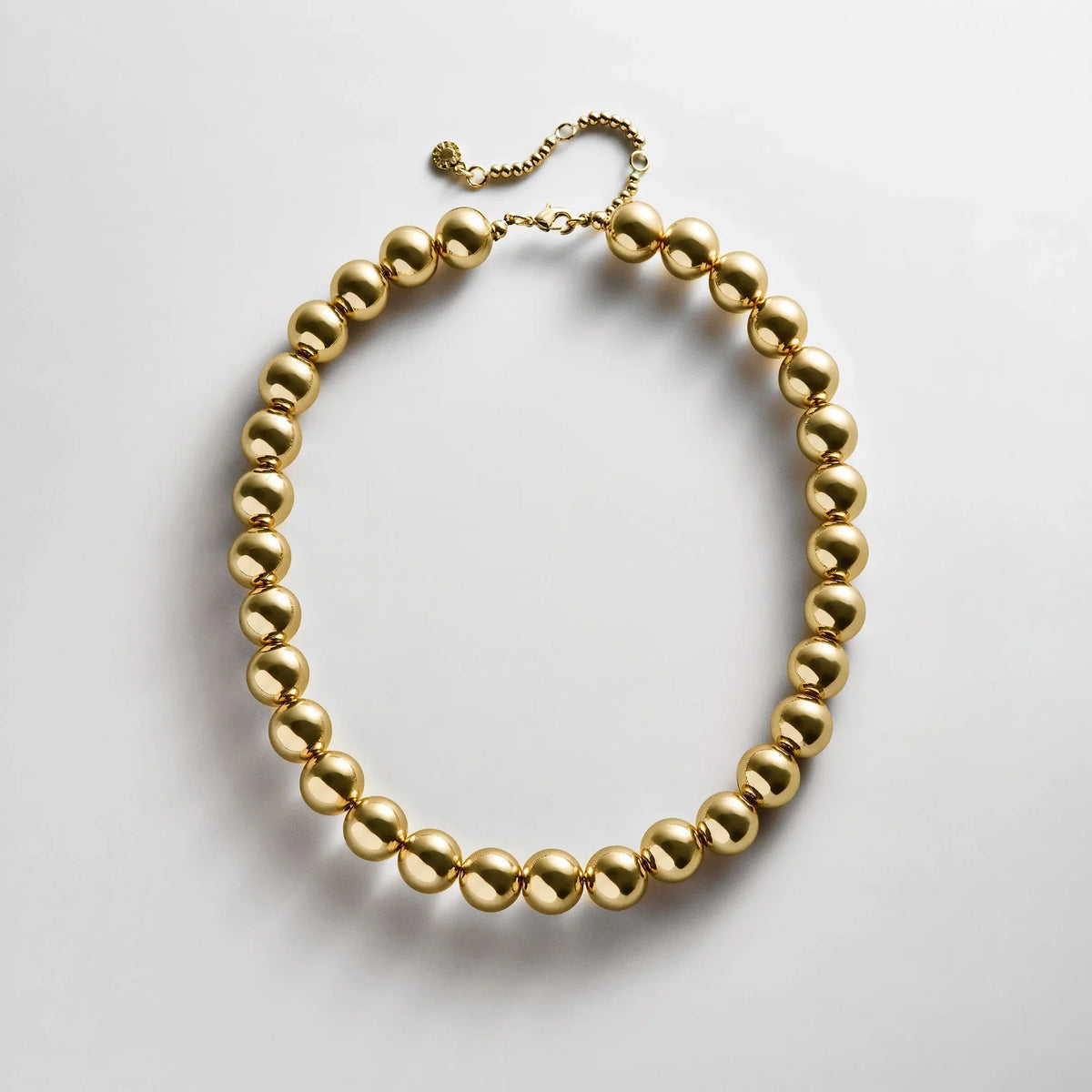 Mini Jane Beaded Necklace - Gold Bead