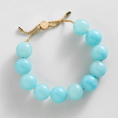 Jane Beaded Bracelet - Aqua Bead
