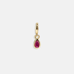 Birthstone Cluster Charm - Garnet