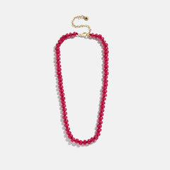 Bead-azzled Kids Necklace - Hot Pink