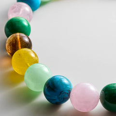 Jane Beaded Necklace - Natural Multi Bead
