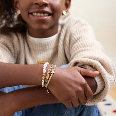 Bead Mine Kids’ Custom Name Bracelet - Multi