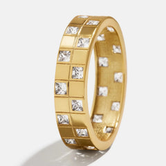 18K Gold Lucia Ring - Gold/Pavé