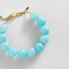 Jane Beaded Bracelet - Aqua Bead