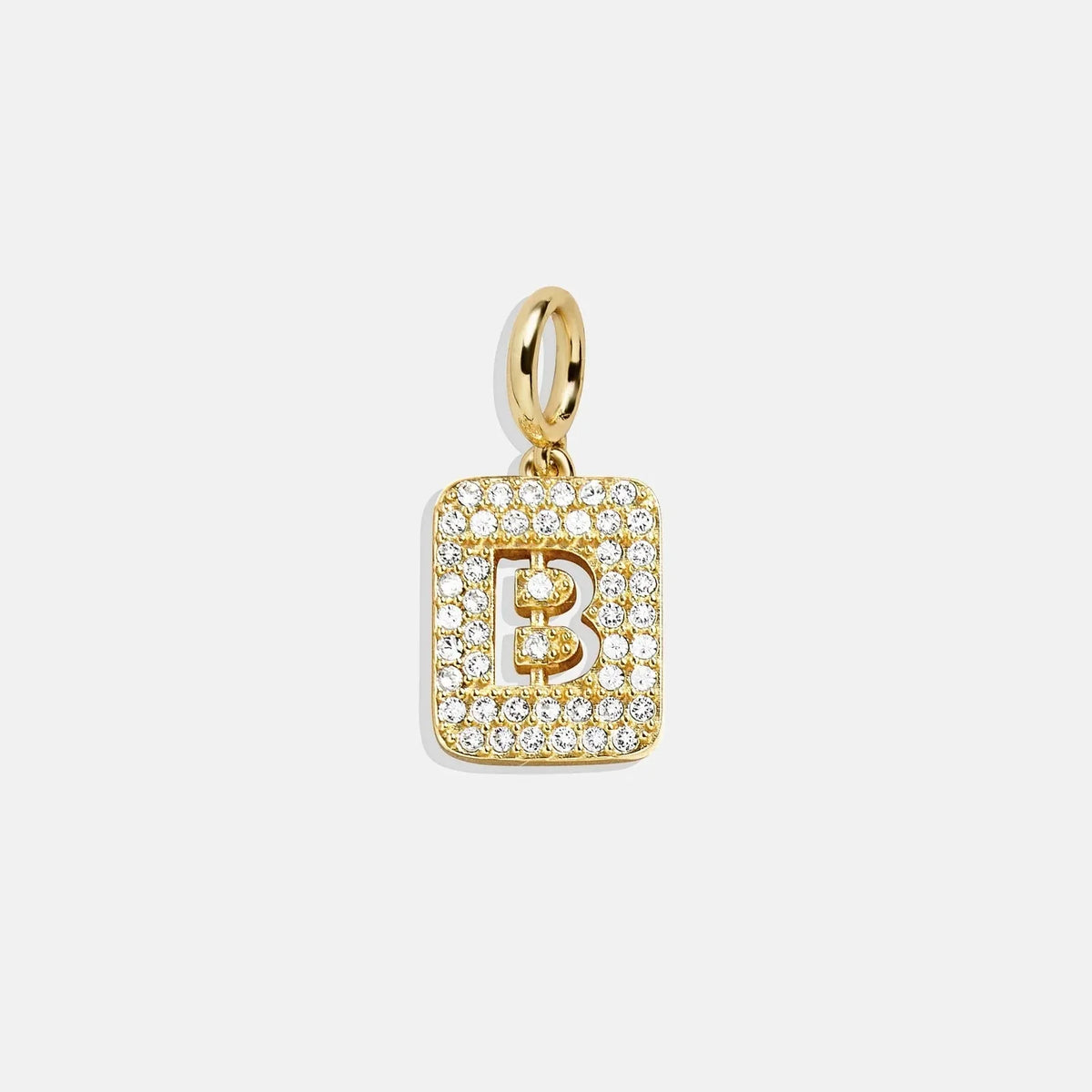 Block Pavé Initial Cluster Charm - B