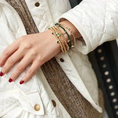 Birthstone Pisa Bracelet - Emerald