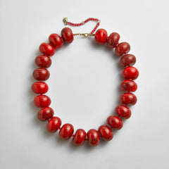 Joan Semi-Precious Necklace - Red Jasper
