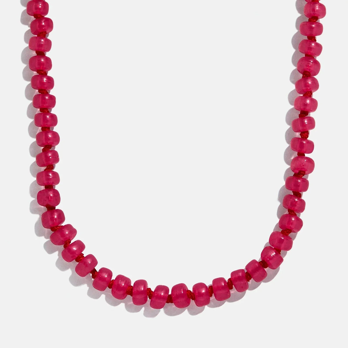Bead-azzled Kids Necklace - Hot Pink