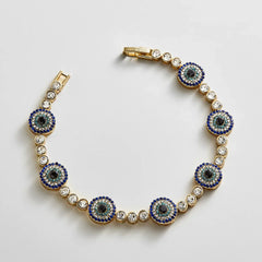 Amalie Evil Eye On Repeat Tennis Bracelet - On Repeat Evil Eye