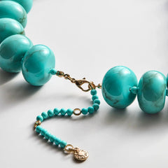 Joan Semi-Precious Necklace - Turquoise Bead