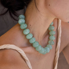 Joan Semi-Precious Necklace - Green Jade