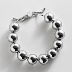 Jane Beaded Bracelet - Silver Bead