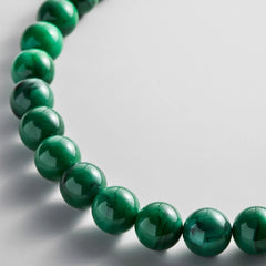 Mini Jane Beaded Necklace - Malachite