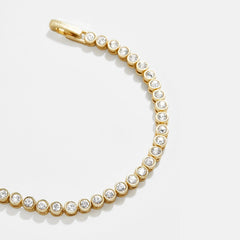 Amalie Tennis Bracelet - Round Bezel