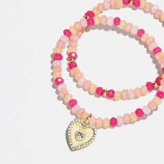 Bead Party Kids Bracelet Set  - Heart