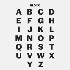 Block Custom Nameplate Charm - Gold/Pavé