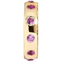 14K Gold Birthstone Charm Beads - Rose