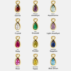 Birthstone Cluster Charm - Light Amethyst