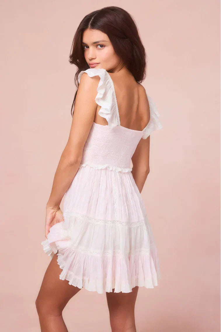 Presline Cotton Mini Dress – LUNA ON THE SKY