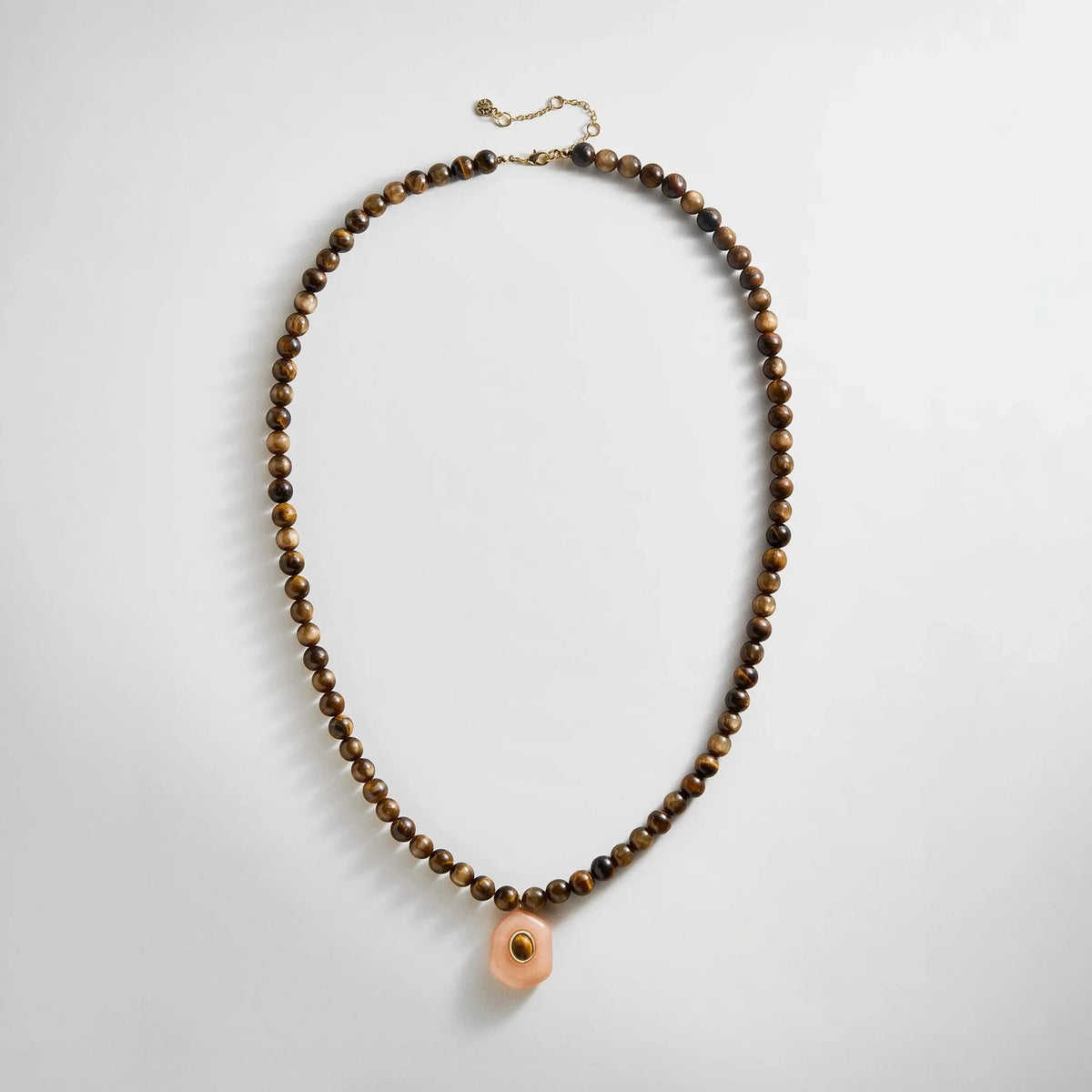 Janelle Semi-Precious Necklace - Tiger's Eye
