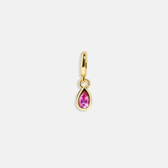 Birthstone Cluster Charm - Rose