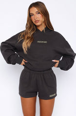 Take A Guess Lounge Shorts Charcoal