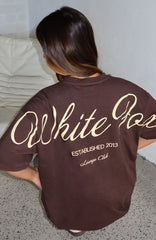 Slow Burner Oversized Tee Chocolate