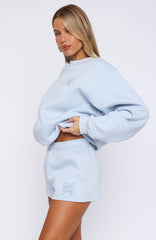 Love You Forever Lounge Shorts Baby Blue