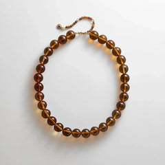 Mini Jane Beaded Necklace - Tiger's Eye