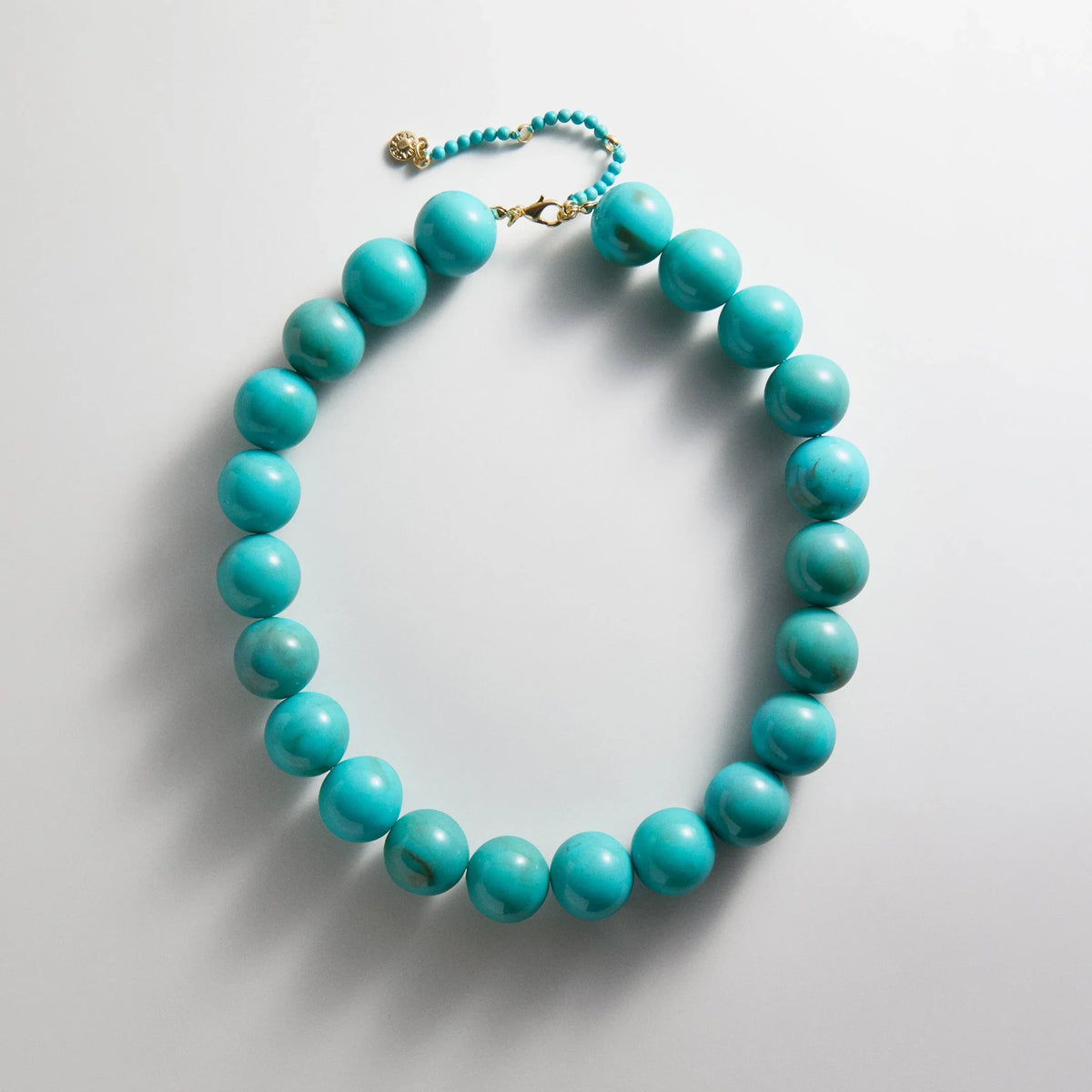 Jane Beaded Necklace - Turquoise Bead