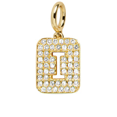 Block Pavé Initial Cluster Charm - I