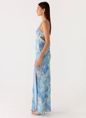 Alouette Maxi Dress Aqua Paisley