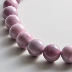 Jane Beaded Necklace - Smoky Rose Quartz