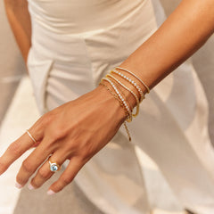 Billie Gold Tennis Bracelet - Gold Plated Brass