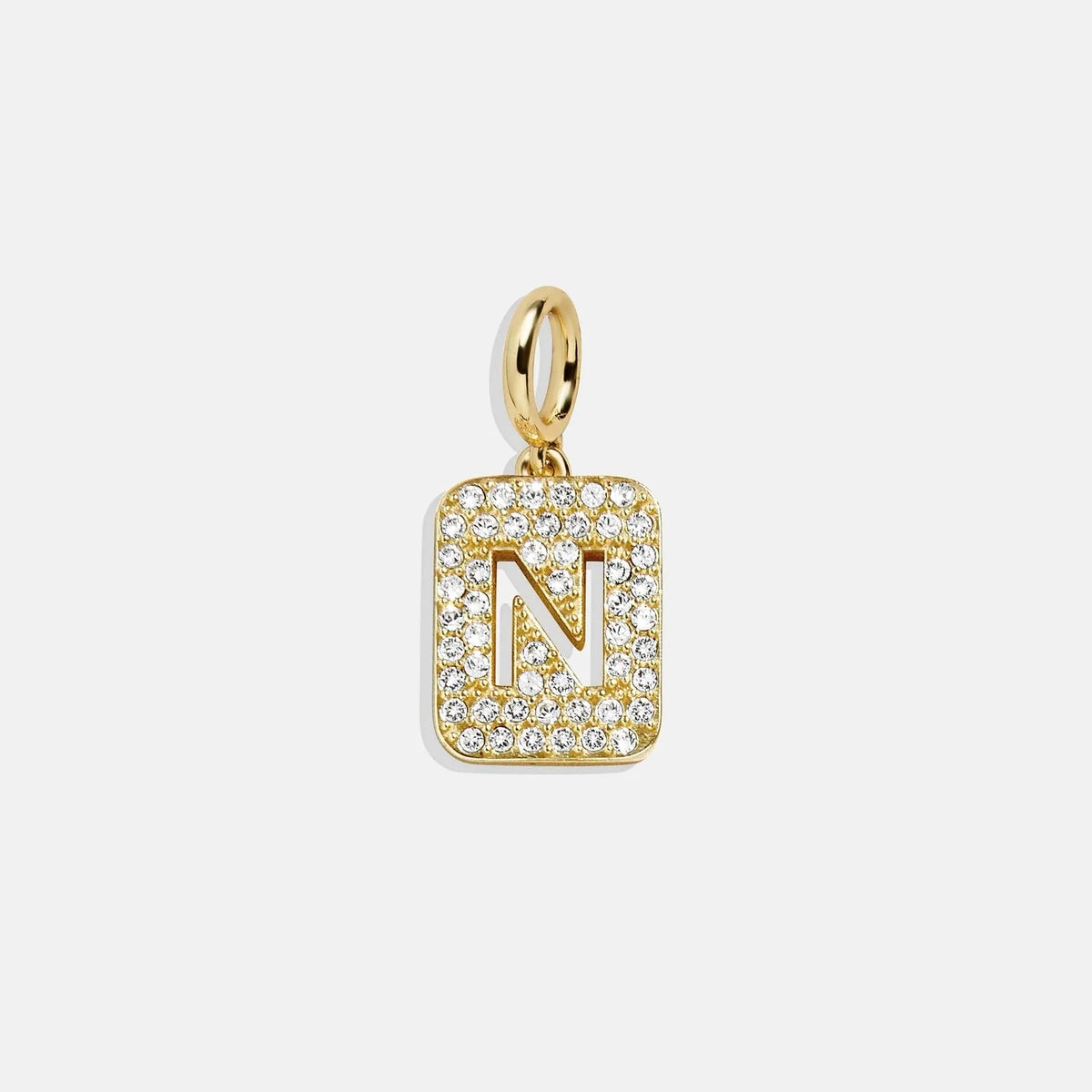 Block Pavé Initial Cluster Charm - N