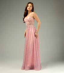 Gloria Lace-Up Corset A-Line Ball Gown