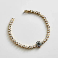 Amalie Evil Eye Tennis Bracelet - Single Evil Eye
