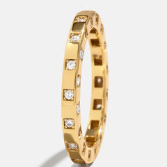 18K Gold Mabel Ring - Gold/Pavé