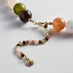 Mini Jane Beaded Necklace - Earth Tones