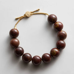 Jane Beaded Bracelet - Chocolate Brown Bead