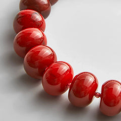 Joan Semi-Precious Necklace - Red Jasper