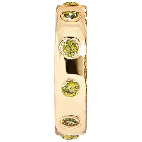 14K Gold Birthstone Charm Beads - Peridot