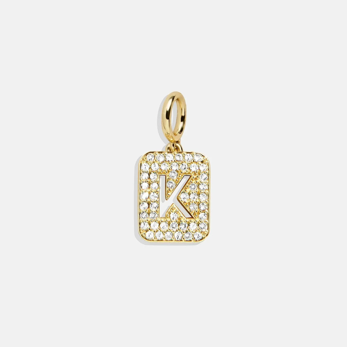 Block Pavé Initial Cluster Charm - K