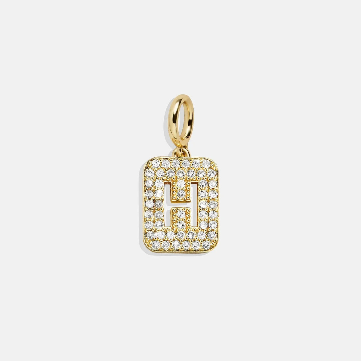 Block Pavé Initial Cluster Charm - H